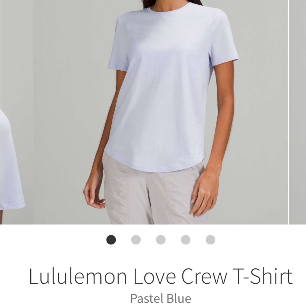 Lululemon Pastel Blue Love T-Shirt